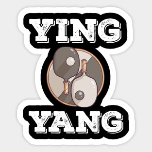 Ping Pong Table Tennis Tabletennis PingPong Yin Yang Ying Sticker